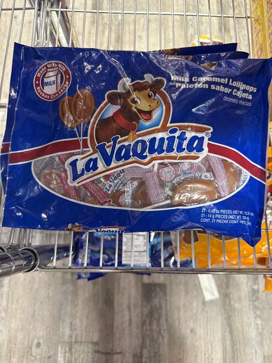 La Vaquita Milk Caramel Lollipops 21 pk