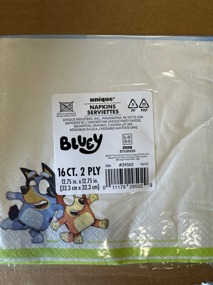 Bluey napkins