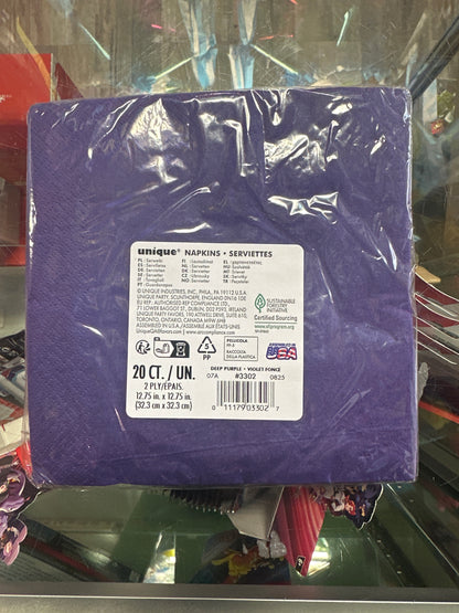 Color Purple Napkins