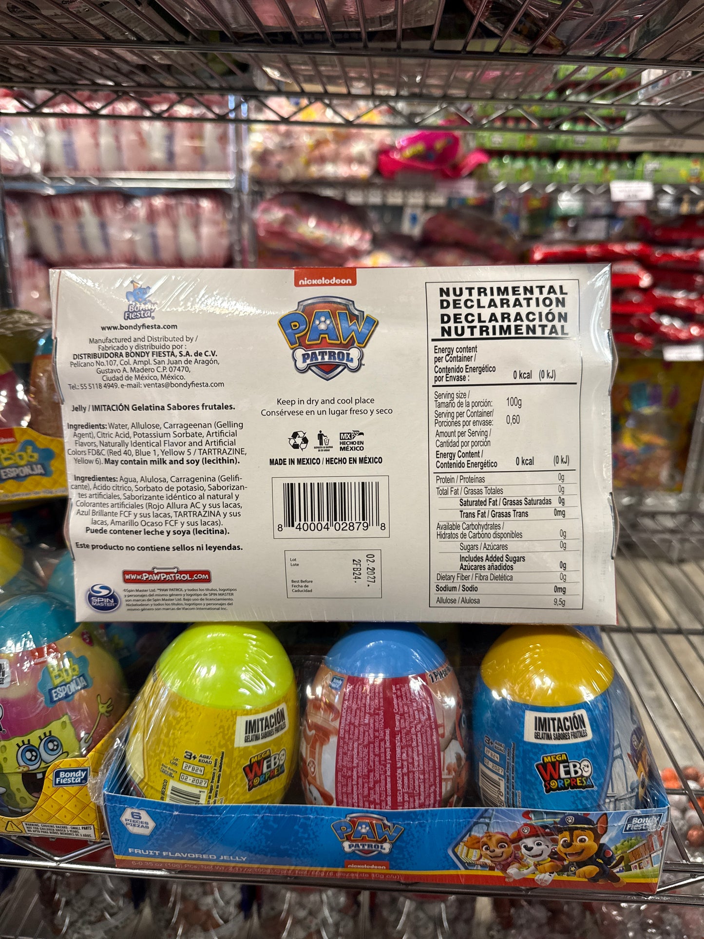 Paw Patrol Egg Surprise Candy 6 pks