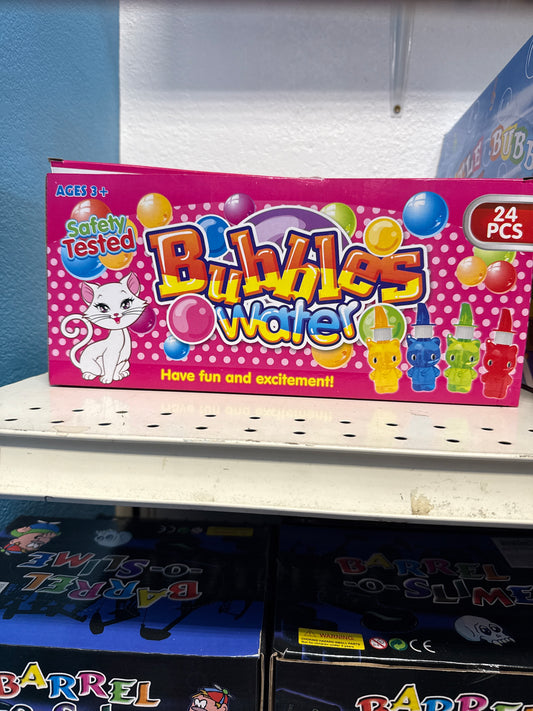Bubbles Water 24 pk Cat Shaped