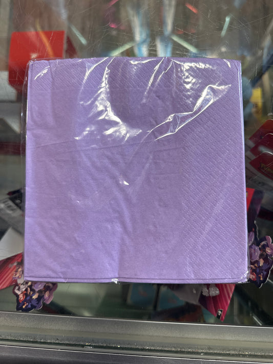 Color Light Purple Napkins