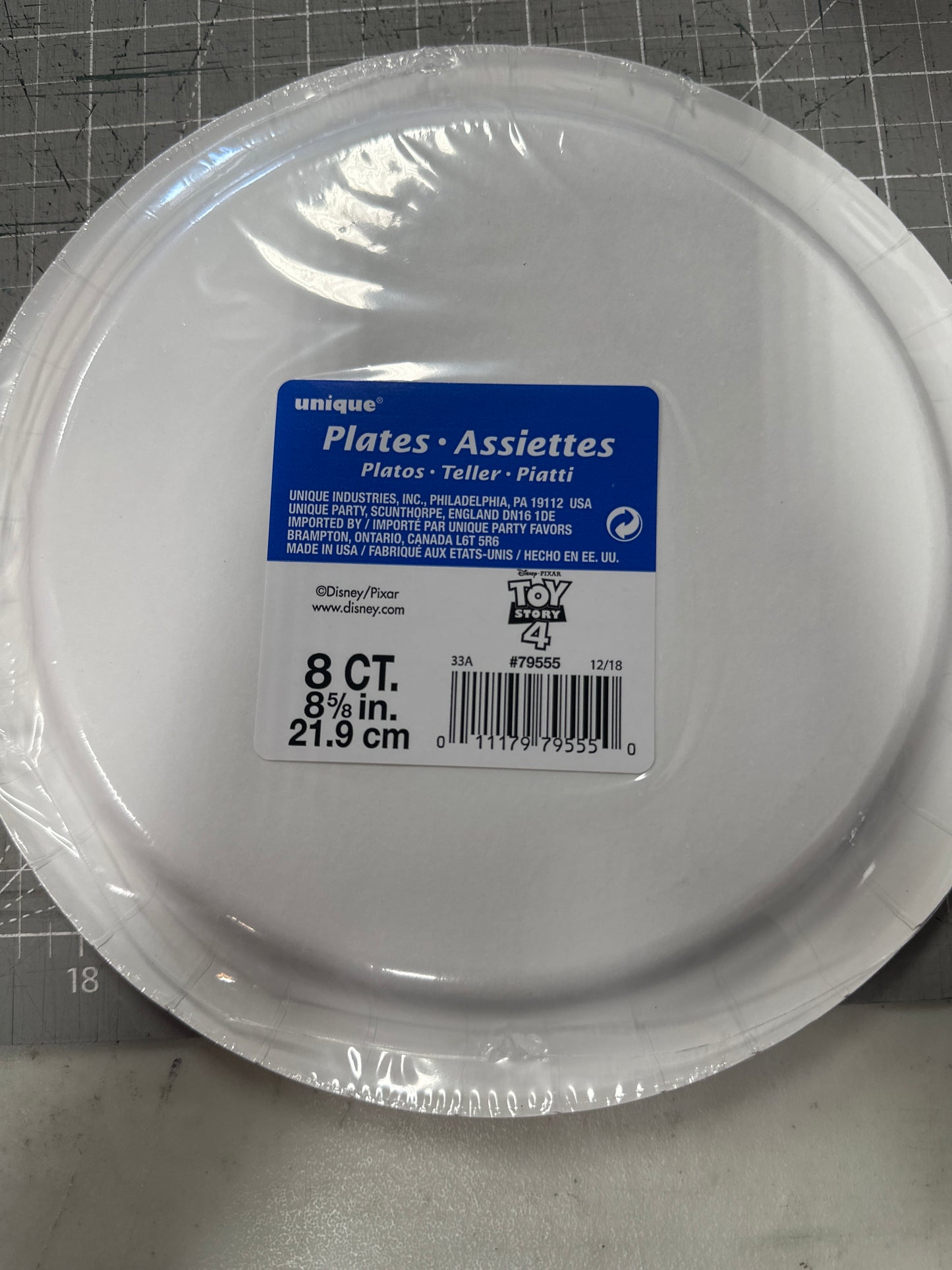 Large Toy Story Plates