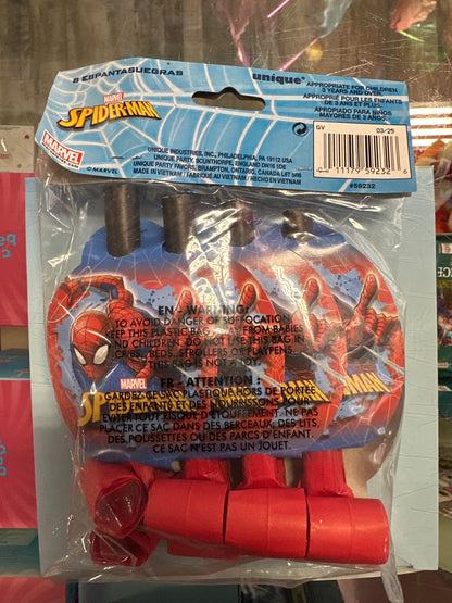 Spiderman blowouts