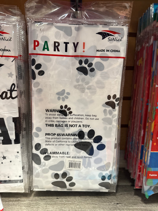 Dog Print Table Cover