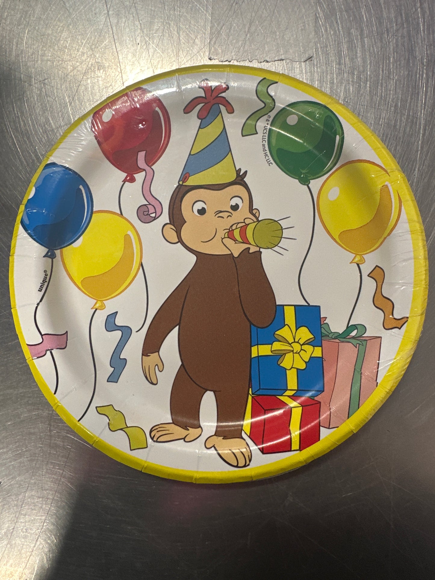 Small Curious George Plates