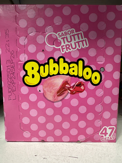 Bubbaloo Tutti Fruitti Flavor 47 Pieces