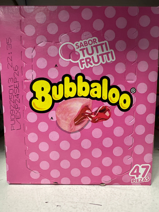 Bubbaloo Tutti Fruitti Flavor 47 Pieces