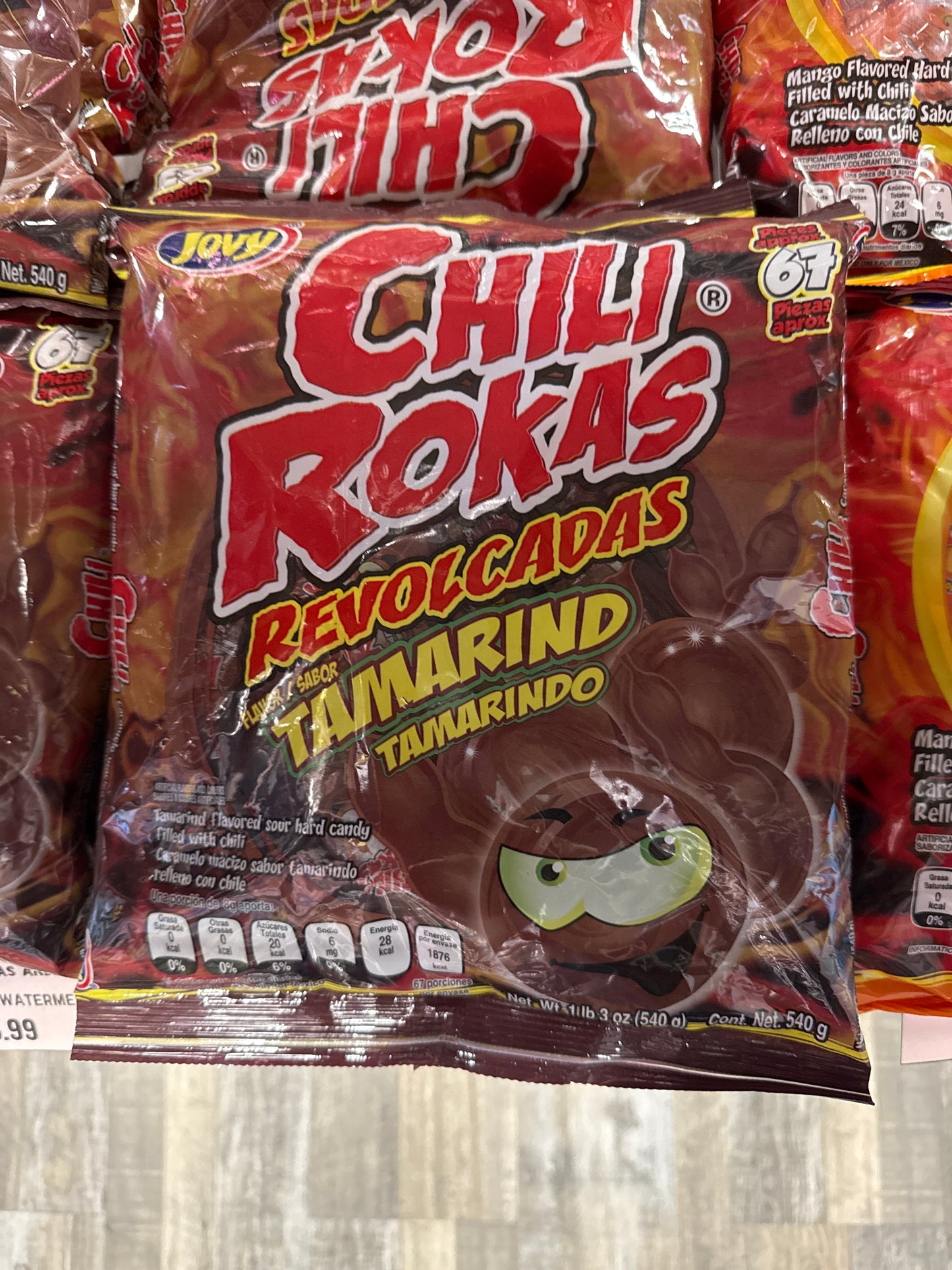 Jovy Chili Rokas Revolcados Tamarind 67 pcs