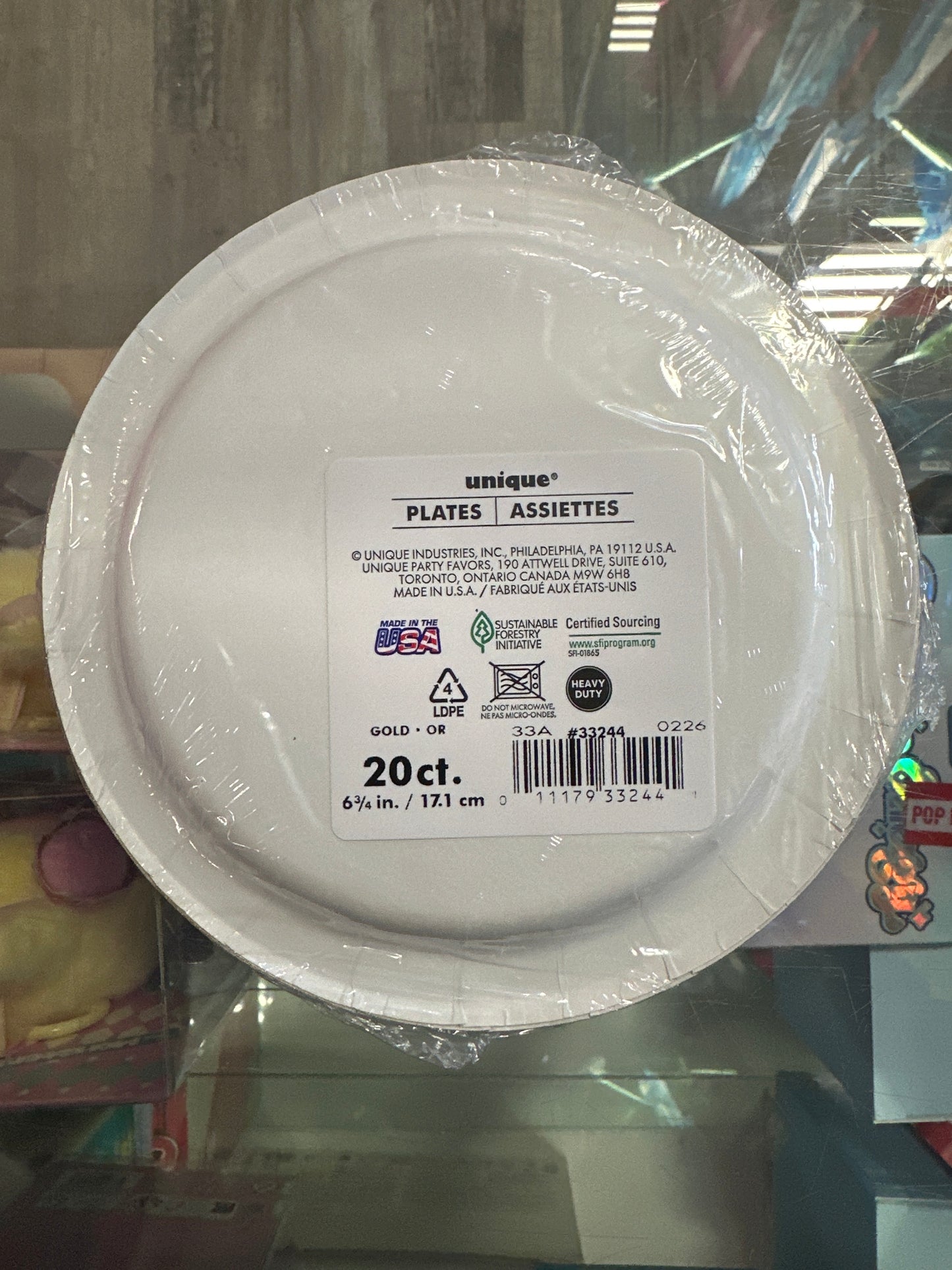 Small Color White Plates