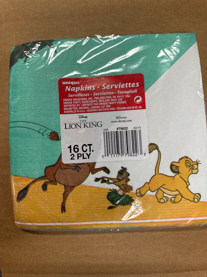 Lion King napkins