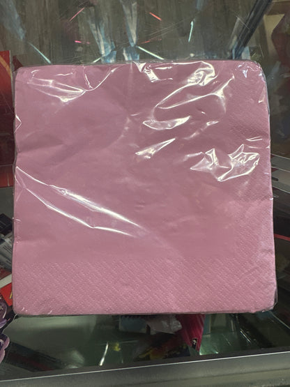 Color Light Pink Napkins
