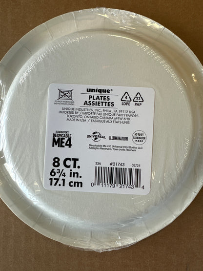 Minions dessert plates
