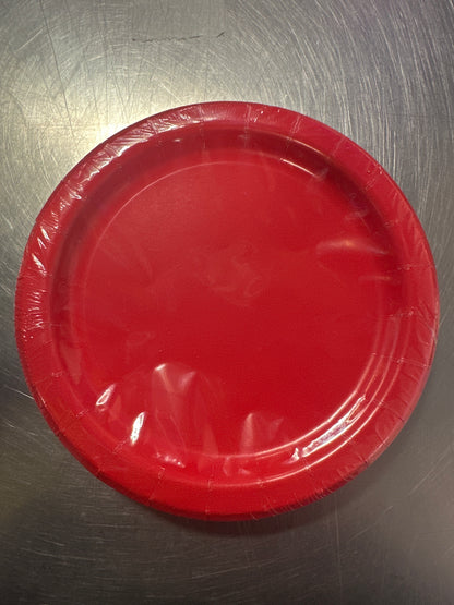 Small Color Red Plates