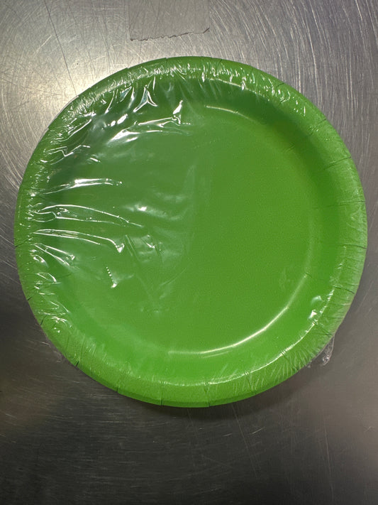 Small Color Lime Green Plates