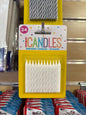 White Birthday Candles 34 pk