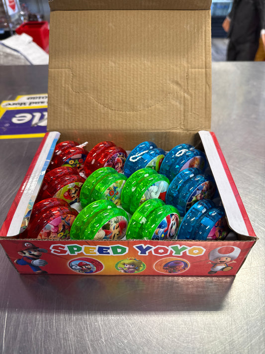 Mario Inspired Toy Yoyo 12 pk