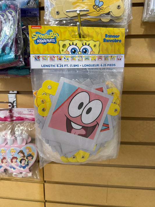 Spongebob Polaroid Camera Banner