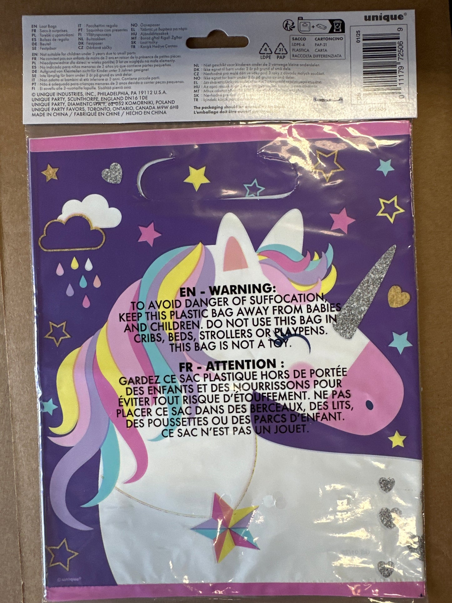 Unicorn loot bags