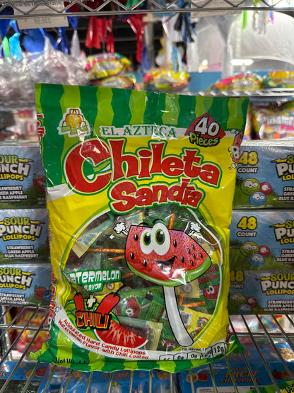Chileta Sandia Chili Watermelon 40 pzas