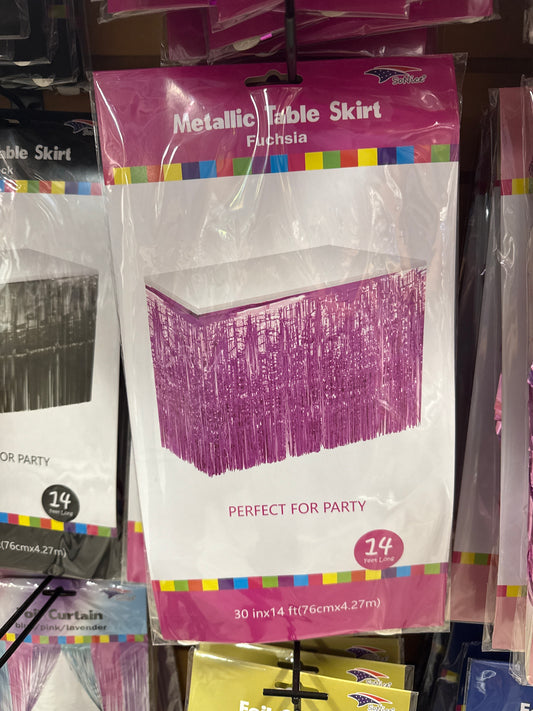 Hot Pink Foil Skirt