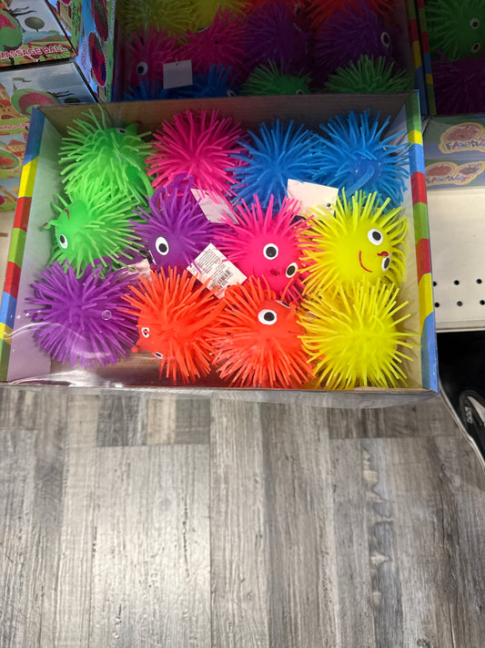 Flashing Small Ball 12 pk Rainbow Fringe