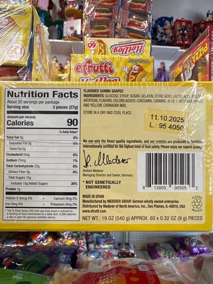Efrutti Hot Dog 60 Pieces