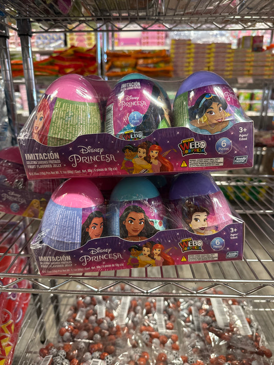 Disney Princess Egg Surprise Candy 6 pks