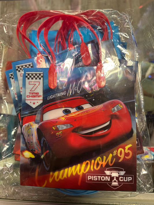 Cars Plastic Bags 12 pack