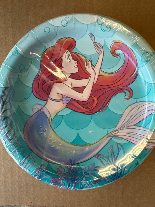 Princess Ariel dessert plates