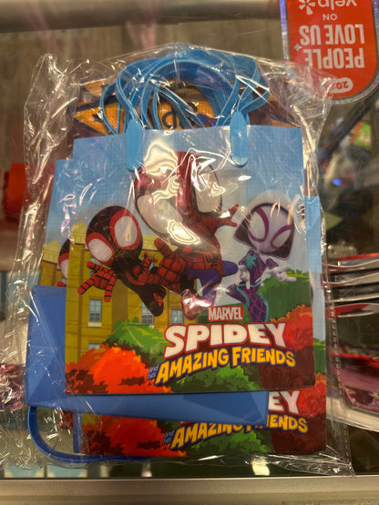Spidey and Friends Plastic Bags 12 pack