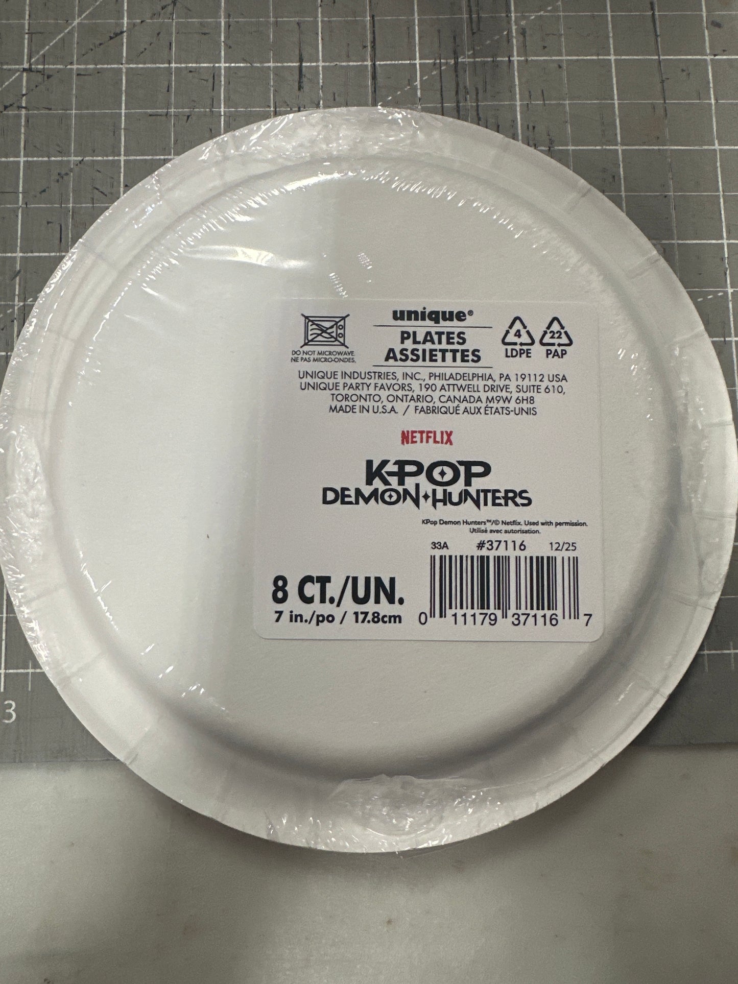 Small Kpop Demon Hunters Plates