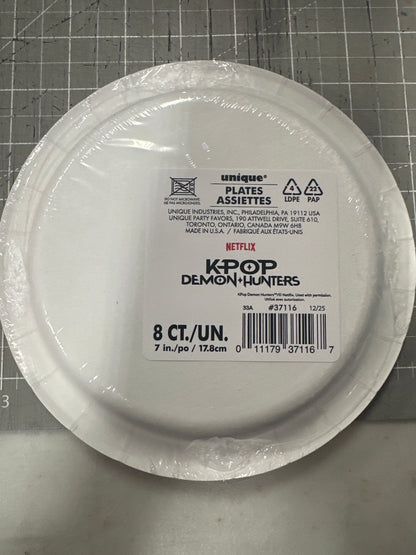 Small Kpop Demon Hunters Plates