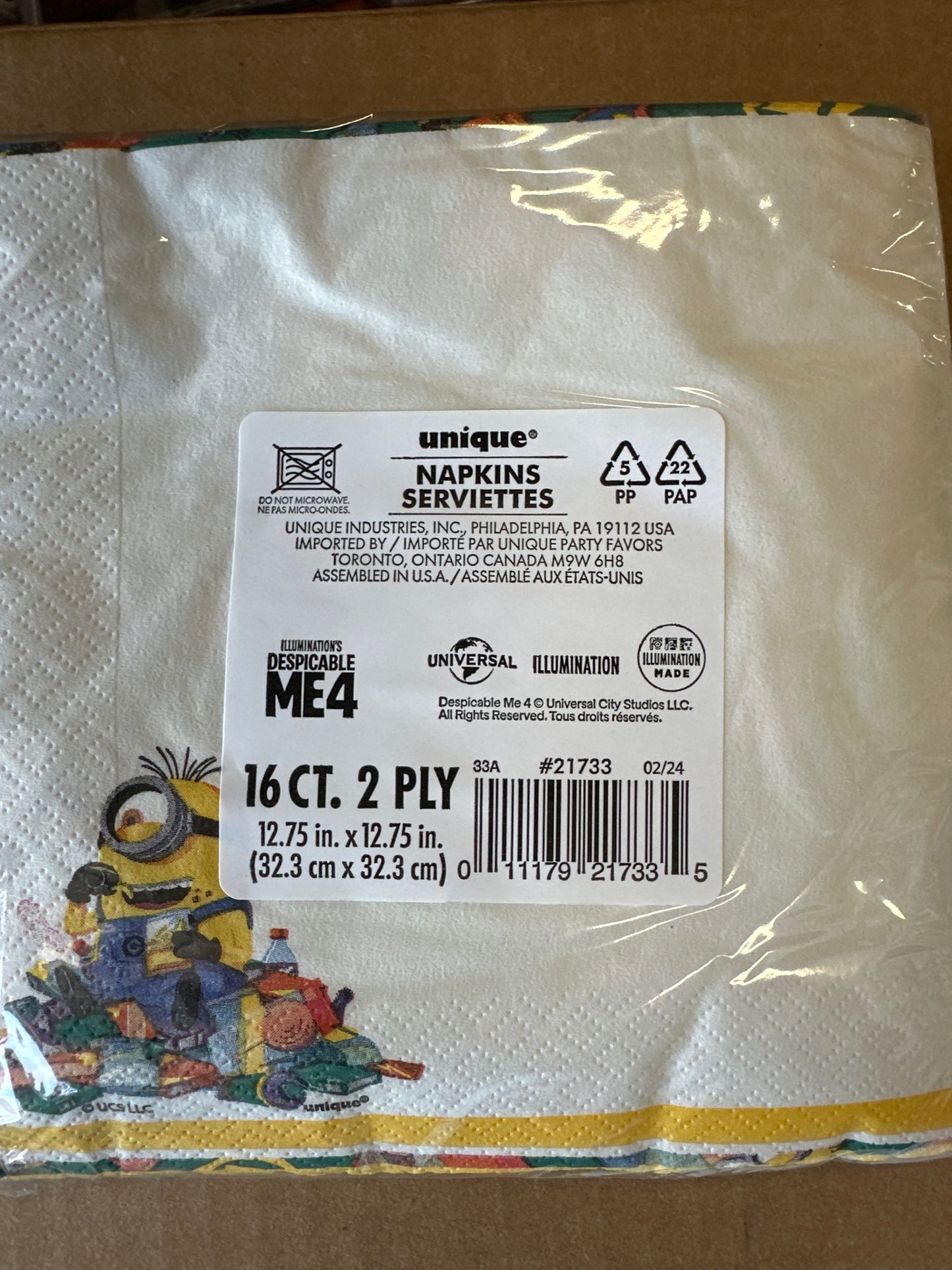 Minions napkins