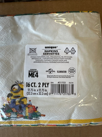 Minions napkins