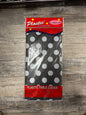 Black Polka Dot Themed Light Table Cloth Variety Design