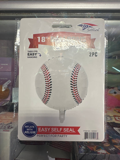 18inch Baseball 2pk Inflated