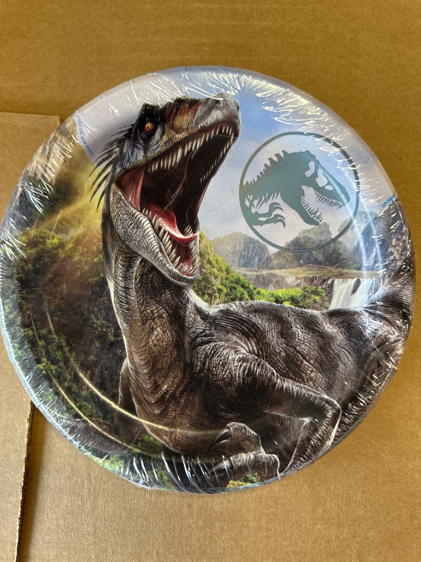 Jurassic World dessert plates