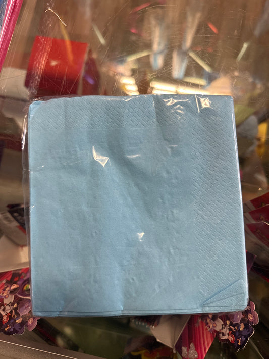 Color Light Blue Napkins