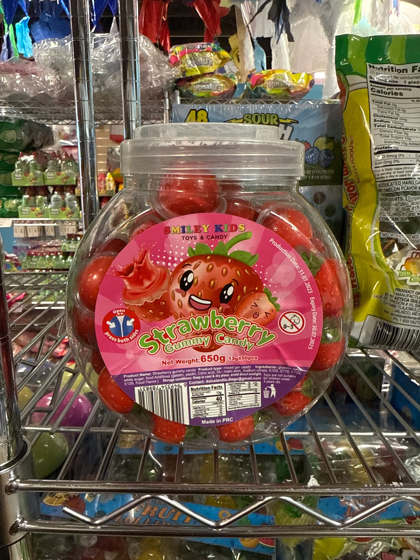 Strawberry Gummy Candy 50 pk