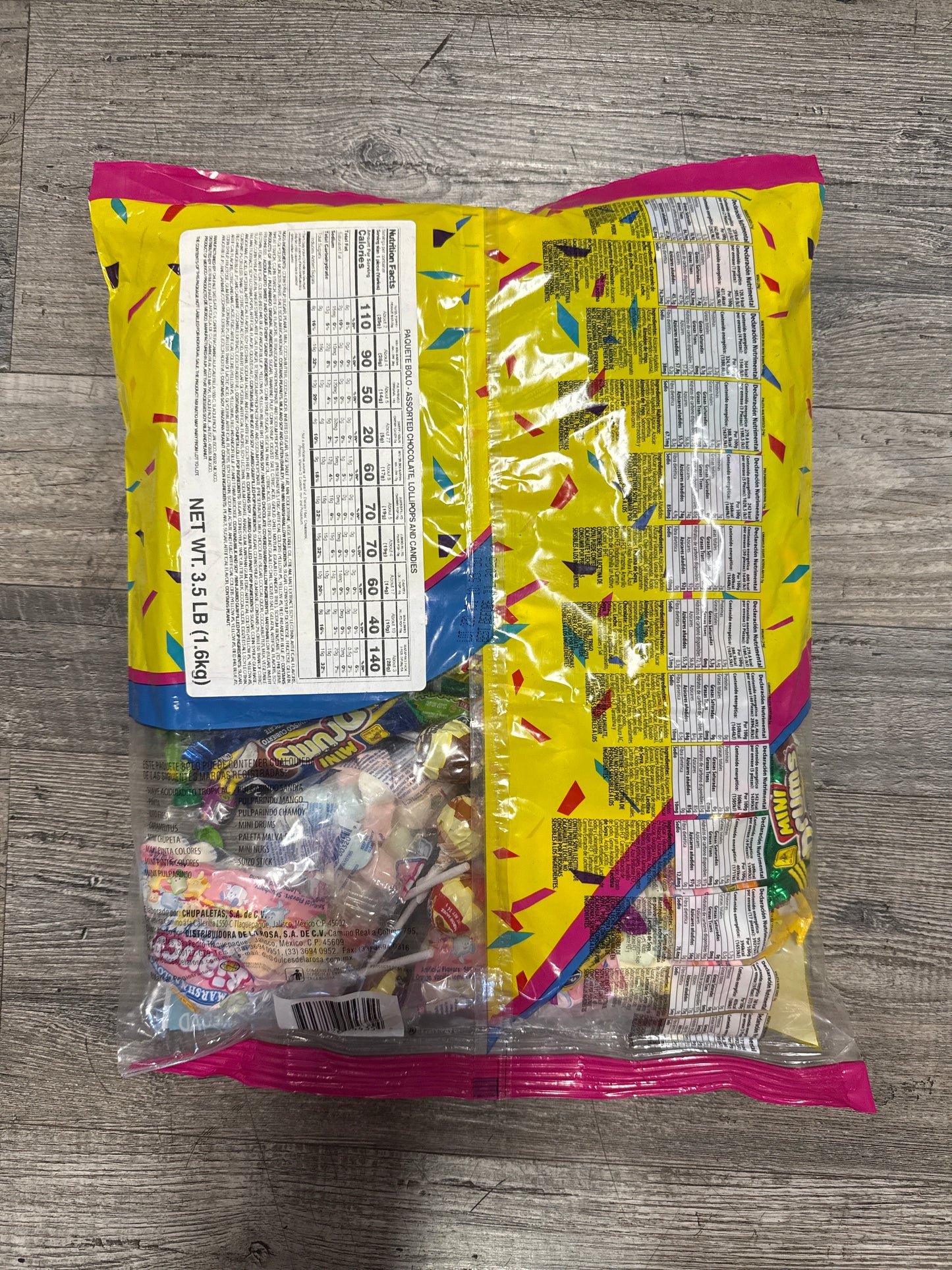 Paquete Bolo Surtido de Dulces 130 pzas