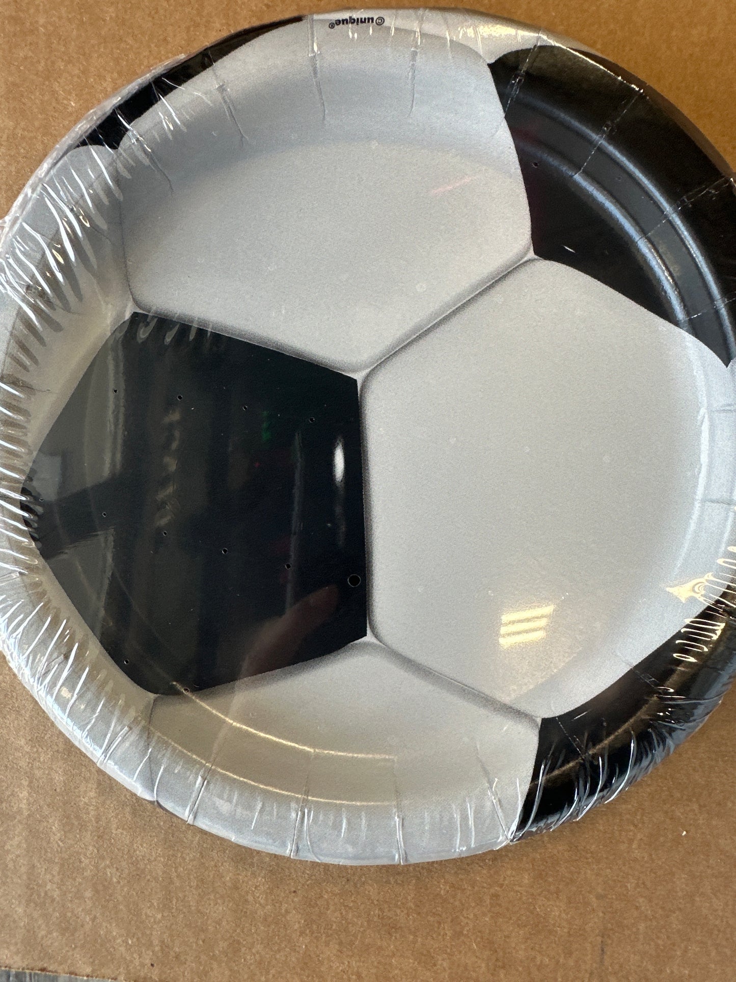 Soccer dessert plates