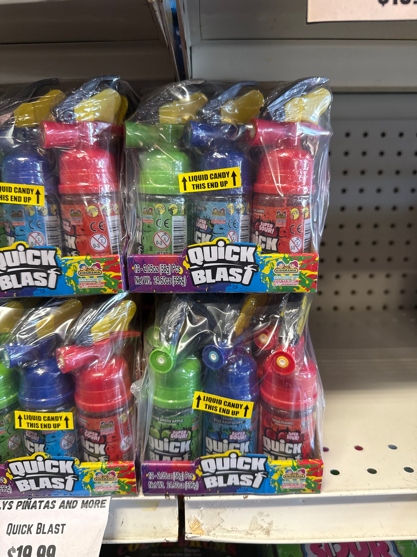 Quick Blast Sour Candy Spray 12 pk