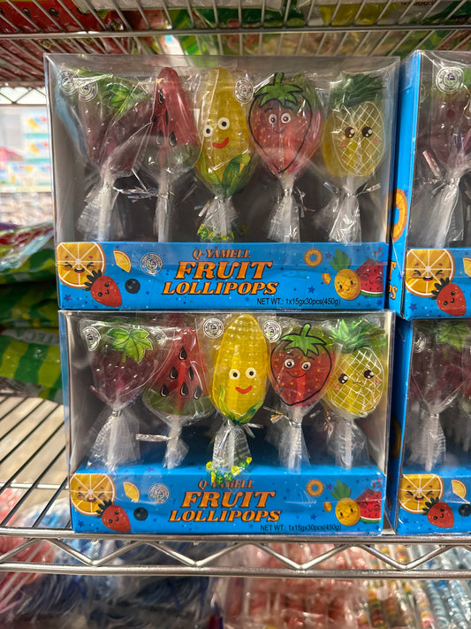 Q Yamell Fruit Lollipops