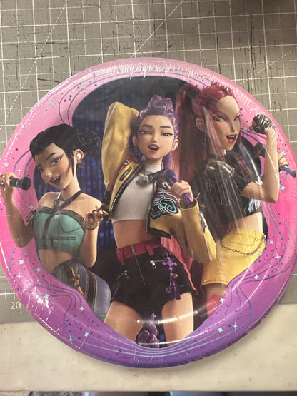 Large Kpop Demon Hunters Plates