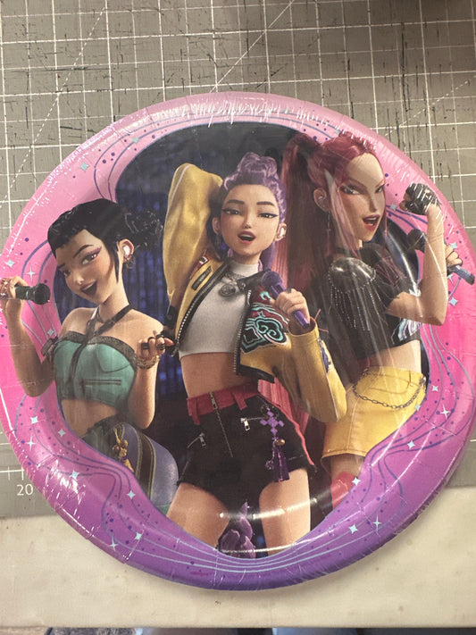 Large Kpop Demon Hunters Plates