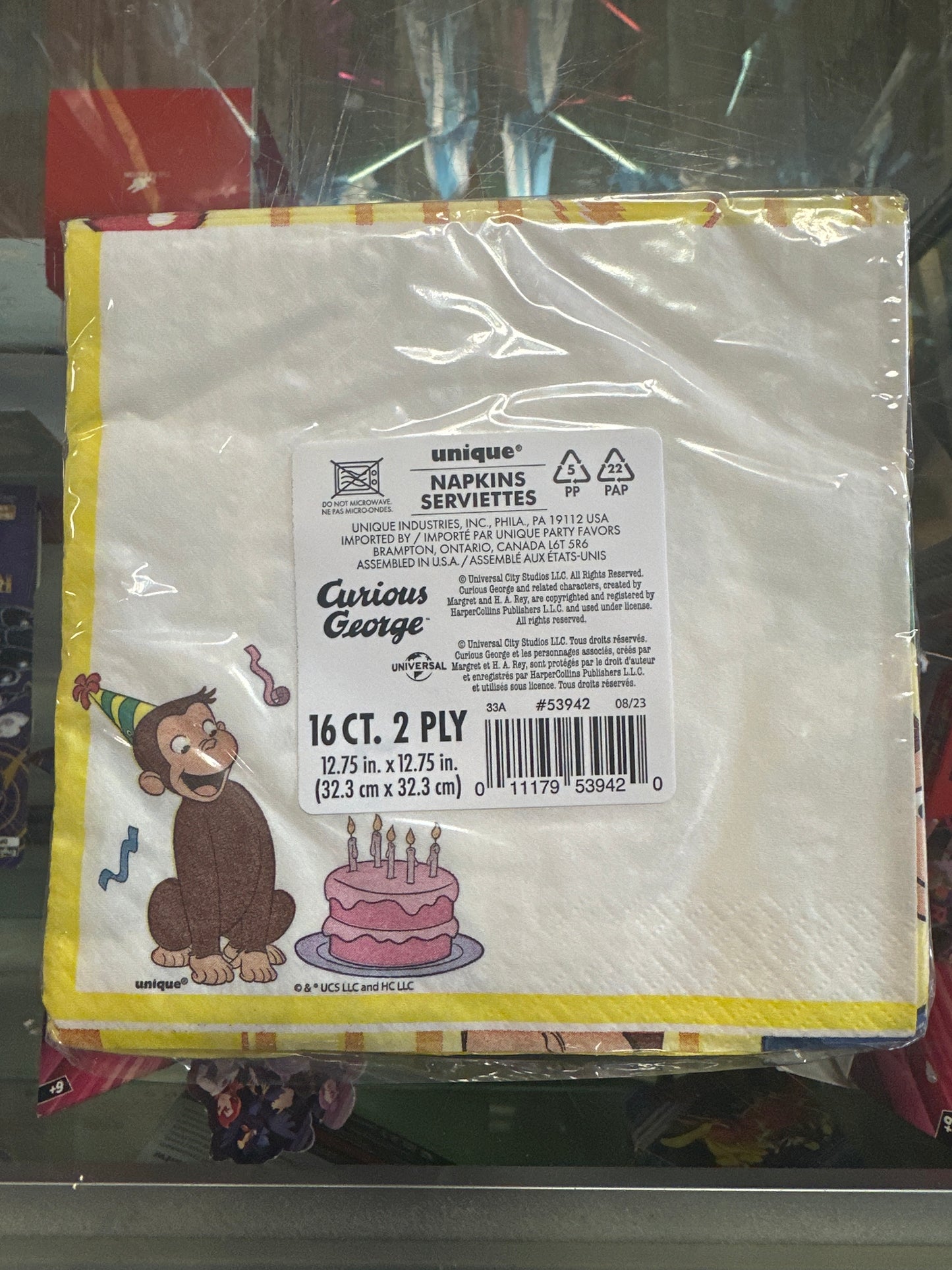 Curious George Napkins