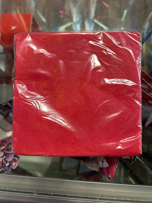 Color Red Napkins