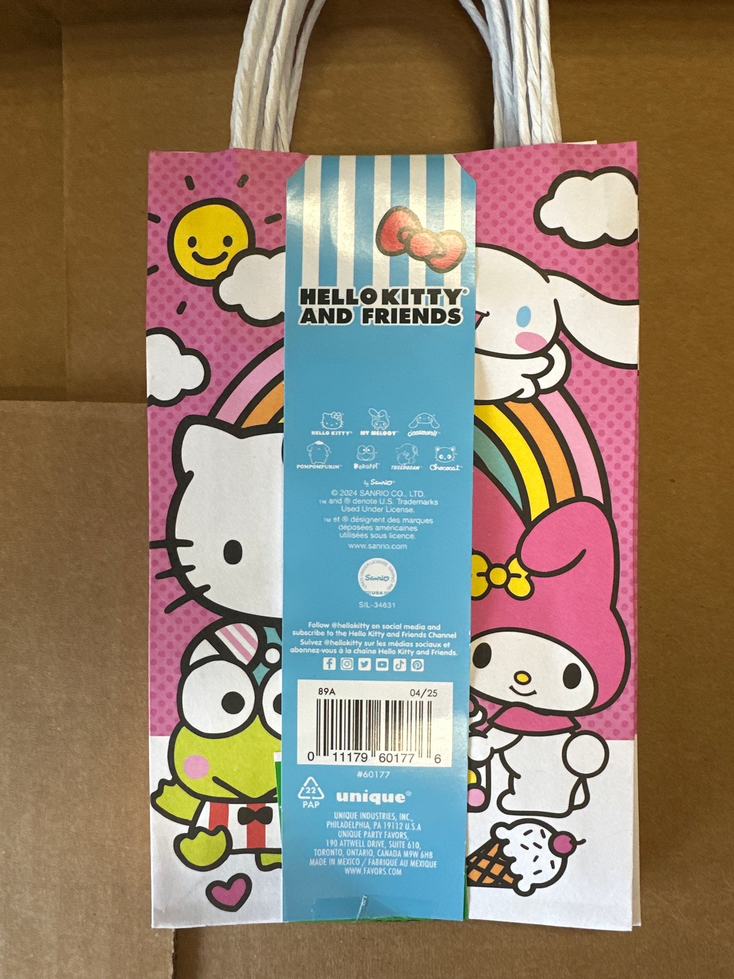 Hello kitty & Friends favor bags