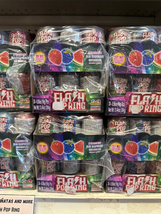 Flash Pop Ring Flash Lollipop 24 pk